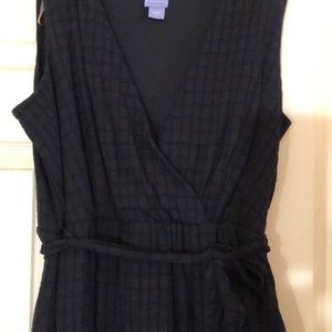 Laura Scott black sleeveless summer dress size L